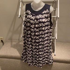 Boden - Navy / White - flower party dress